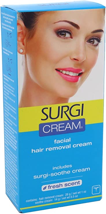 Surgi Cream Hair Remover Face 1 oz. (Pack of 6)