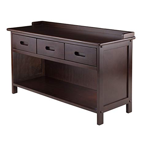 Winsome Wood Adriana 3-Drawer Bench with Storage