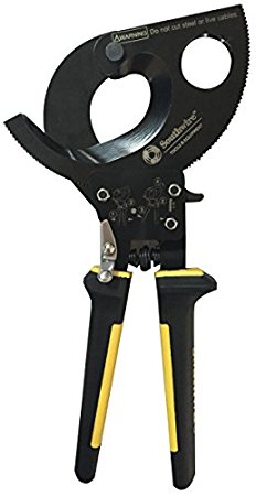 Southwire Tools & Equipment CCPR400 Ratcheting Cable Cutters 750 CU/1000 AL with Comfort Grip Handles