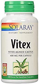 Solaray Vitex, 400 mg, 100 Count (3 Pack)
