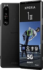 Sony Xperia 1 III - 6.5 Inch 21:9 CinemaWide 4K HDR OLED Display - 120Hz Refresh Rate - Four Lens Options - Android 11 - SIM Free - 12GB RAM - 256GB Storage - Dual SIM hybrid - Black