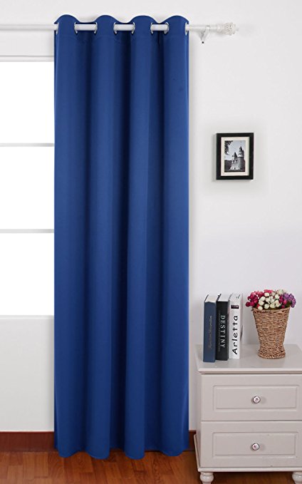 Deconovo Grommet Thermal Insulated Window Blackout Curtain 52x84 Royal Blue