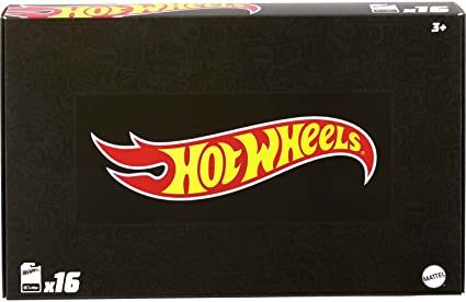 Hot Wheels Black Box 16 Die-Cast Toy Cars or Trucks in 1:64 Scale, Mix F, Chance for Treasure Hunt or Super Treasure Hunt Car (Styles May Vary)