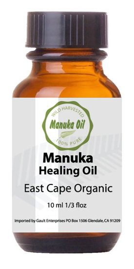 Manuka Oil 25% Pure East Cape Natural Anti-Fungal & Antiseptic Healing Oil Serum - Stronger Than Tea Tree Oil - Helps Acne, Foot Fungus, Skin Conditions - Anti-Inflammatory-Medicine Kit Essential - Use for Large Skin Areas - Add To Your Skin Cream