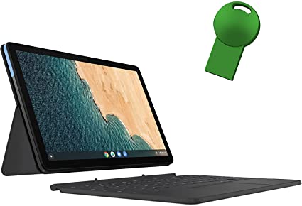 Lenovo Chromebook Duet 2-in-1 Tablet 10.1" FHD Touchscreen Laptop Computer| MediaTek Helio P60T Octa-Core| 4GB RAM| 64GB eMCP| Webcam| Chrome OS| Online Class Ready| 64GB Green USB Flash Drive