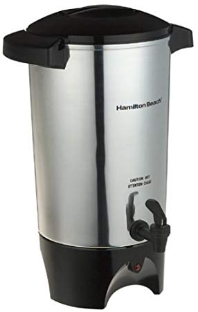 Hamilton Beach 40515 40515R 45-Cup Coffee Urn, Silver, Medium (Renewed)