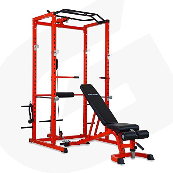 GYMANO® ULTIMATE POWER RACK™ & SUPER 7000™ BENCH | SQUAT AND PRESS PACKAGE