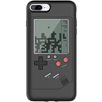 iPhone 7P/8P Game Case Game-Boy Tetris iPhone Case Shell TPU Silicone Protective Cover Retro Gameboy Case iPhone 7P/8P VORSON, Black(WANLE - Play Have Fun)