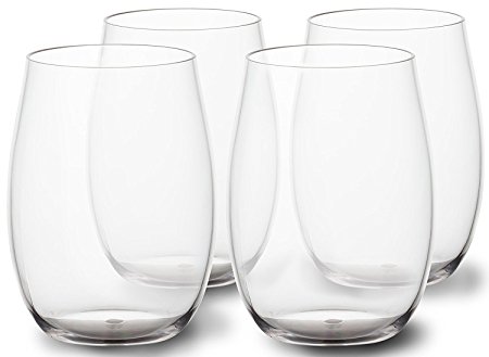 Trinkware Unbreakable Stemless Wine Glasses - Shatterproof Tritan Bpa-free - 16 Oz. Drinkware, Set of 8