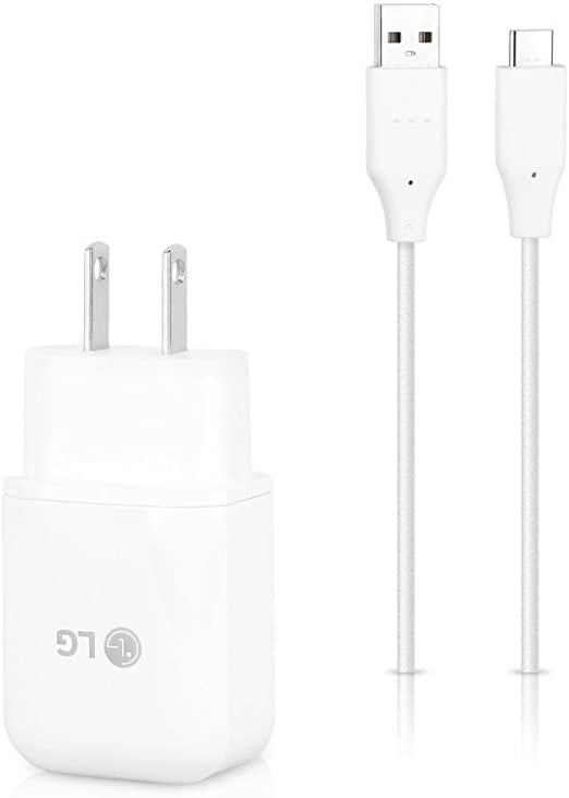 LG G5 & Nexus 5X USB Type C (USB-C) Cable & Fast Charge Wall Charger