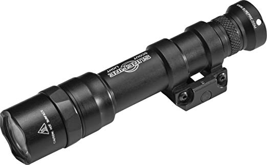 SureFire M600DF Dual Fuel Scout LED WML Weapon Mounted Light with Z68 Switch and Thumbscrew Mount 1500 Lumens