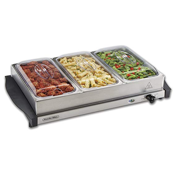 Proctor Silex 34300 Proctor Silex Buffet Server/Warming Tray, Stainless Steel