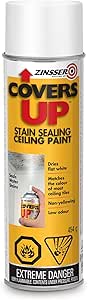 Zinsser Covers Up Ceiling Spray Paint in White, 454g (Z03696)