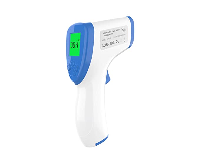 Infrared Thermometer,FDA Certificated,Fever Alert with LCD Display,Battery Not Included