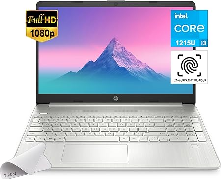 HP Newest 15.6inch Laptop - 15.6inch FHD (1920x1080) Display, Intel Core i3-1215U (Beat i5-1155G7), Win 11 Home, Fast Charge, Fingerprint, w/Mouse Pad (32GB RAM | 1TB PCIe SSD)