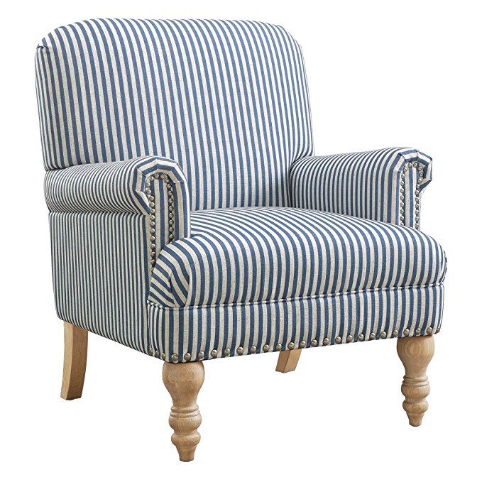 Dorel Living Jaya Accent Chair, Blue