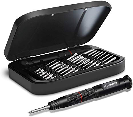 Small Precision Screwdriver Set, E.Durable Mini Bits Screw Driver Multi Tool Repair Kit for Laptop,Smartphone,iPhone,Jewelry and Other Electronics Devices, Flexible Handle, Alloy S2 (22-in-1) …