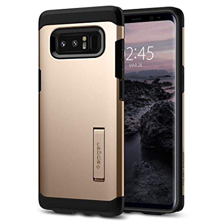 Samsung Galaxy Note 8 Case, Spigen® [Tough Armor] Galaxy Note 8 Case with Kickstand and Extreme Heavy Duty Protection and Air Cushion Technology for Galaxy Note 8 (2017) - Maple Gold - 587CS22082