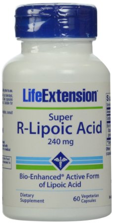 Life Extension Super R-Lipoic Acid (60 Vegetarian Capsules) 240mg
