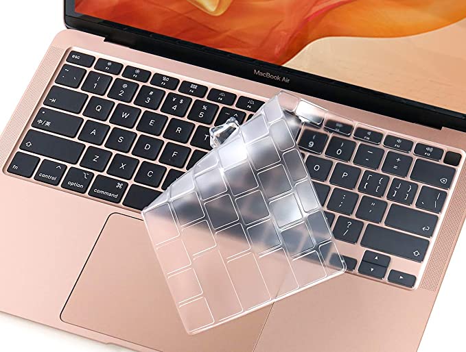 CaseBuy Premium Ultra Thin Keyboard Cover for Newest MacBook Air 13 inch 2020 Release Model A2179 A2337 M1 Chip, MacBook Air 13 inch Accessories, 13" MacBook Air Soft-Touch TPU Protective Skin