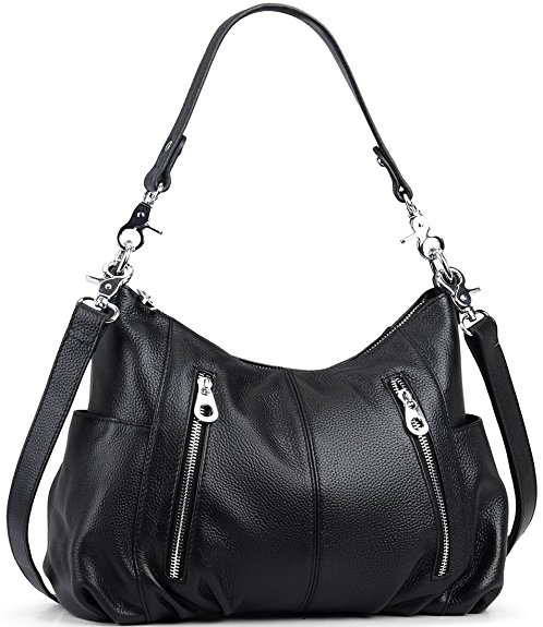 Heshe Women’s Leather Shoulder Handbags Cross Body Bags Hobo Totes Top Handel Bag Satchel and Purse for Ladies