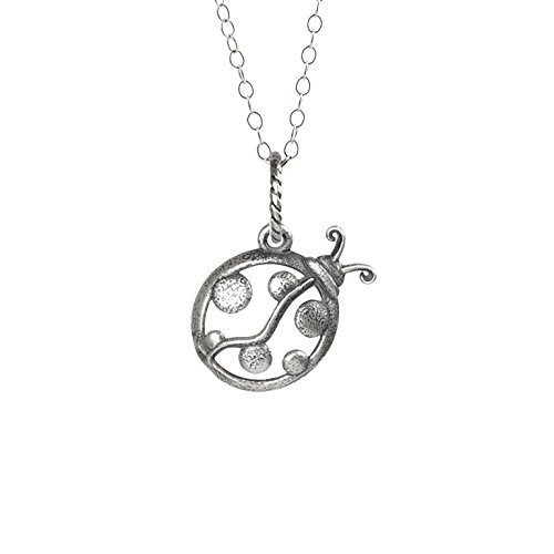 Ladybug Charm Necklace - Gift Boxed - 925 Silver