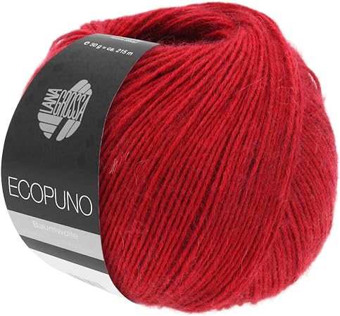 Lana Grossa Ecopuno, 47 Cherry Red Yarn