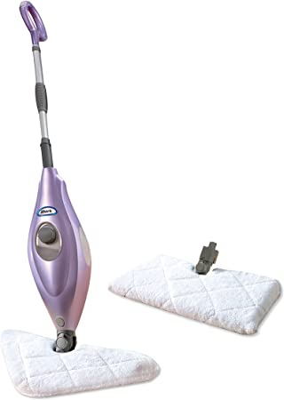 Shark S3504AMZ Steam Pocket Hard Floor Cleaner with 1 rectangle and 1 triangle mop head, Purple