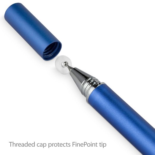 HP Spectre X360 Stylus Pen, BoxWave® [FineTouch Capacitive Stylus] Super Precise Stylus Pen for HP Spectre X360 - Lunar Blue