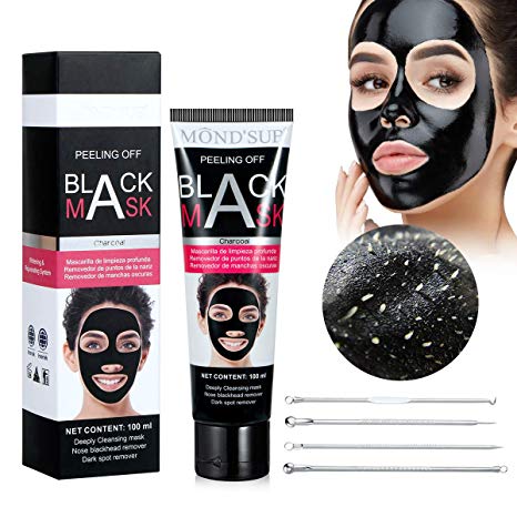 Nose Blackhead Remover Mask With Kit, Activated Charcoal Peel Off Mask- Deep Cleaning Face Pore Acne