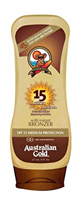 Australian Gold Sun Lotion SPF 15 with instant bronzer 237 ml