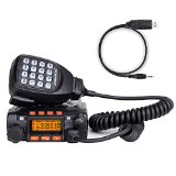 Juentai JT-6188 Dual Band VHFUHF 136-174400-480MHz VHF 25Watt UHF 20Watts Dual Band Two Way Radios Mobile Transceiver Walkie Talkie with Programming Cable