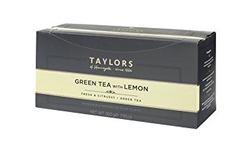 Taylors of Harrogate Wrapped Tea Bags, Green Tea With Lemon, 100 Count