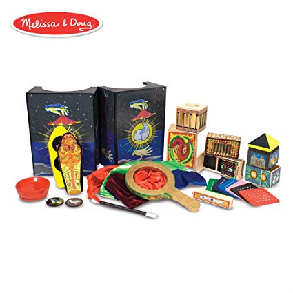 Melissa & Doug Deluxe Solid-Wood Magic Set with 10 Classic Tricks