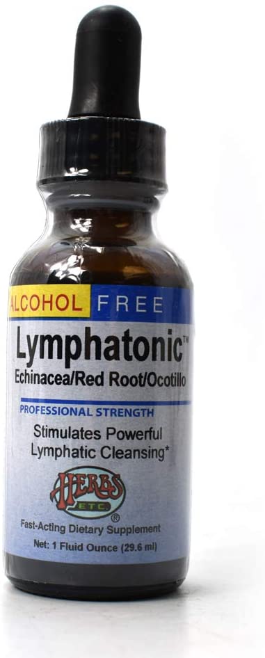 Herbs ETC. Lymphatonic Alcohol Free, 1 Ounce