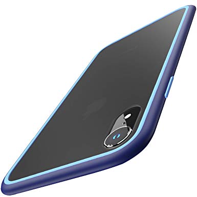 TOZO for iPhone XR Case Phantom Hybrid Soft Grip Matte Finish Frame Matte Back Panel Ultra-Thin [Slim Fit] Cover for iPhone XR 6.1 Inch 2018 (Blue)