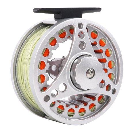 Maxcatch Pre-spooled Fly Reel with Fly Line Combo 5/6 or 7/8 Weight with Backing Leader