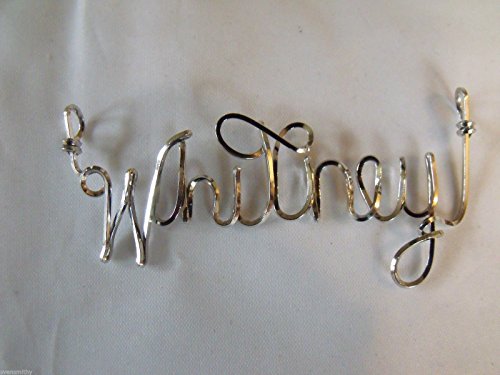 Name necklace, Personalized name, WHITNEY or ANY name on 18" sterling silver filled chain