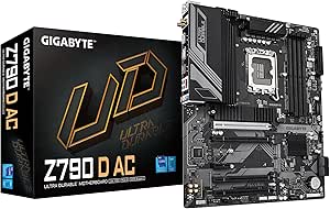 GIGABYTE Z790 D AC LGA 1700 Intel Z790 ATX Motherboard with DDR5, Triple M.2, PCIe 5.0, USB 3.2 Gen2X2 Type-C, 2.5GbE LAN, PCIe EZ-Latch, Multi-Key