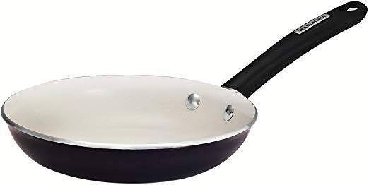 Tramontina 80151/040DS Gourmet Porcelain Enamel Heavy-Gauge Aluminum Fry Pan, 8-Inch, Black Cherry