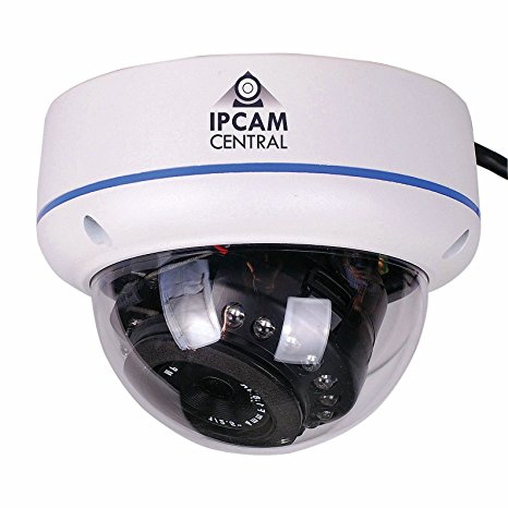 IPCC-2003E - Vandalproof - HD 2.0 Mega Pixel, 2.8mm, IP65 Metal, POE Mini Dome Camera with 30 Ft IR Nightvision, ONVIF, Synology, BlueIris compatible - color White