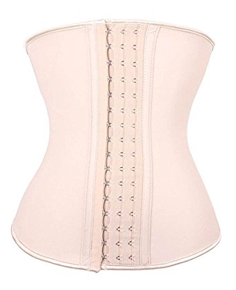 YIANNA Women's Underbust Latex Sport Girdle Waist Trainer Corset Hourglass Body Shaper