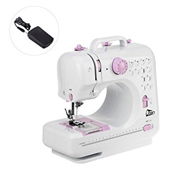 Portable Sewing Machine, Uten Hand Held Overlock Quilting Double Speed Sewing Machine with 12 Stitches