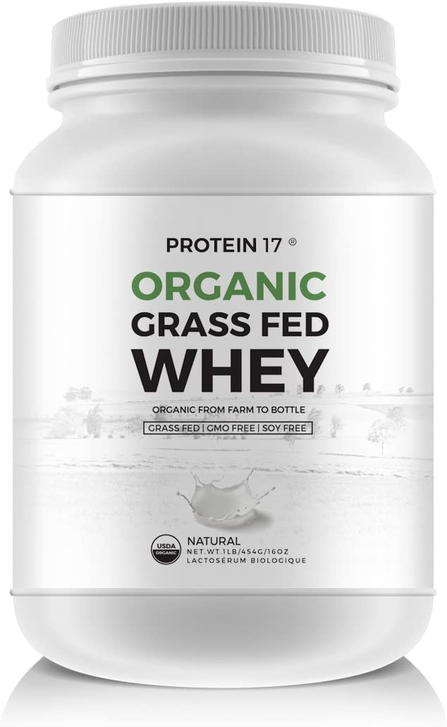 Protein 17 New and Unique The Ultimate Organic, Grass-Fed Whey Protein, Delicious Natural, 16.0493 Ounce