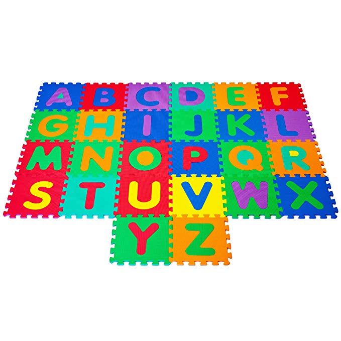 Hey! Play! Foam Floor Alphabet Puzzles Mat for Kids Puzzle