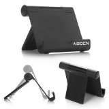 Aibocn Multi-Angle Aluminum Stand for Smartphones Tablets E-readers fits iPhone 6S 6 Plus 5S 5C 5 4S iPad Air Mini Samsung Galaxy S6 Edge S5 Note 5 4 3  Tab Nexus Lumia HTC OnePlus and More Black