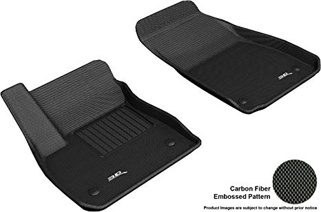 3D MAXpider L1BC03911509 Custom Fit All-Weather Kagu Series Floor Mats Black Front Row for Buick Regal