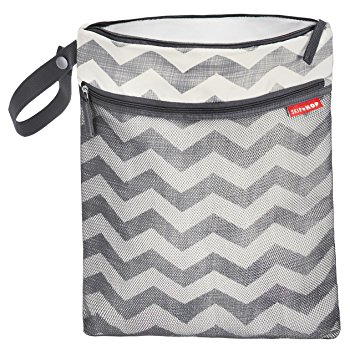 Skip Hop Grab and Go Wet/Dry Diaper Bag, Chevron