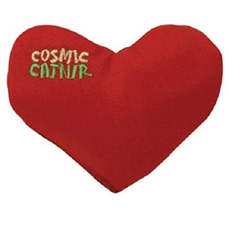 Cosmic 100% Catnip Filled Heart Crush Cat Toy