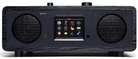 Grace Digital GDI-IRC7500 Stereo Wi-Fi Music System with 35-Inch Color Display Black
